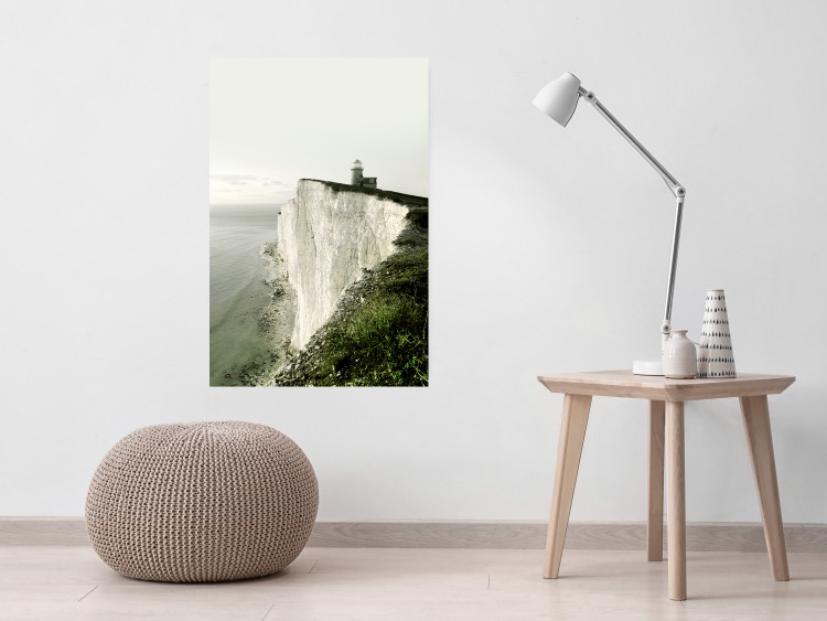 Wall Poster On the Edge - landscape of a gigantic cliff with a lighthouse on top 130290 additionalImage 4