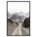 Poster Trail Through Mountains - landscape of a road and rocky mountains against a clear sky 130390 additionalThumb 18