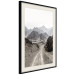 Poster Trail Through Mountains - landscape of a road and rocky mountains against a clear sky 130390 additionalThumb 2