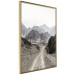Poster Trail Through Mountains - landscape of a road and rocky mountains against a clear sky 130390 additionalThumb 14