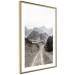 Poster Trail Through Mountains - landscape of a road and rocky mountains against a clear sky 130390 additionalThumb 9
