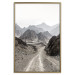 Poster Trail Through Mountains - landscape of a road and rocky mountains against a clear sky 130390 additionalThumb 21