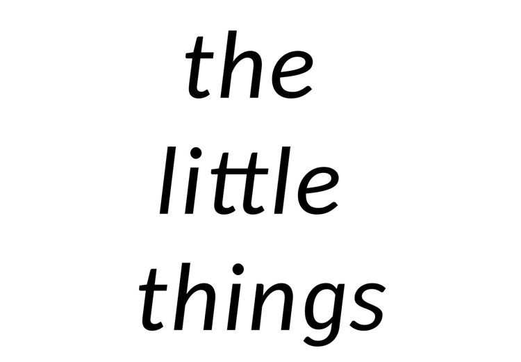 Poster Enjoy the Little Things - black English text on a white background 130790 additionalImage 11