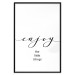 Poster Enjoy the Little Things - black English text on a white background 130790 additionalThumb 18