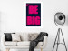 Wall Poster Be Big - intensely pink English texts on a navy blue background 131990 additionalThumb 3