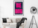 Wall Poster Be Big - intensely pink English texts on a navy blue background 131990 additionalThumb 23