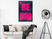 Wall Poster Be Big - intensely pink English texts on a navy blue background 131990 additionalThumb 6