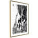 Poster Spinning Paris - gray carousel landscape with a horse against the backdrop of the Eiffel Tower 132290 additionalThumb 9