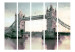 Room Divider Screen Victorian Tower Bridge II (5-piece) - abstraction with architecture 133090 additionalThumb 3