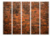 Room Separator Old Wall II (5-piece) - composition with red brick texture 133490 additionalThumb 3