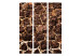 Room Divider Screen Brown Cave - stone and uneven texture of brown bricks 133590 additionalThumb 3