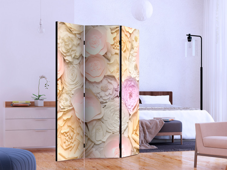 Room Divider Bouquet of Flowers - romantic landscape of roses in bright pastel colors 133790 additionalImage 2