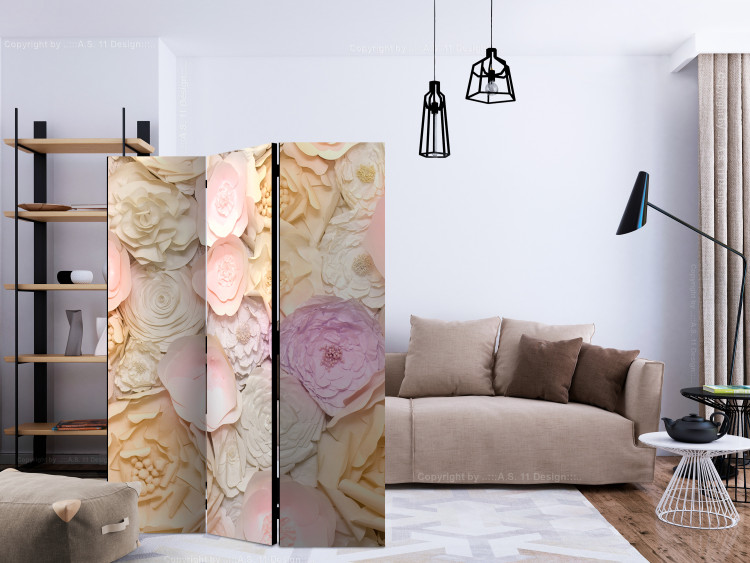 Room Divider Bouquet of Flowers - romantic landscape of roses in bright pastel colors 133790 additionalImage 4