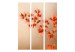 Room Separator Closer to Nature II - plant with orange flowers on a light background 133990 additionalThumb 3