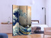 Room Separator The Great Wave off Kanagawa (3-piece) - composition inspired by Japan 134290 additionalThumb 2