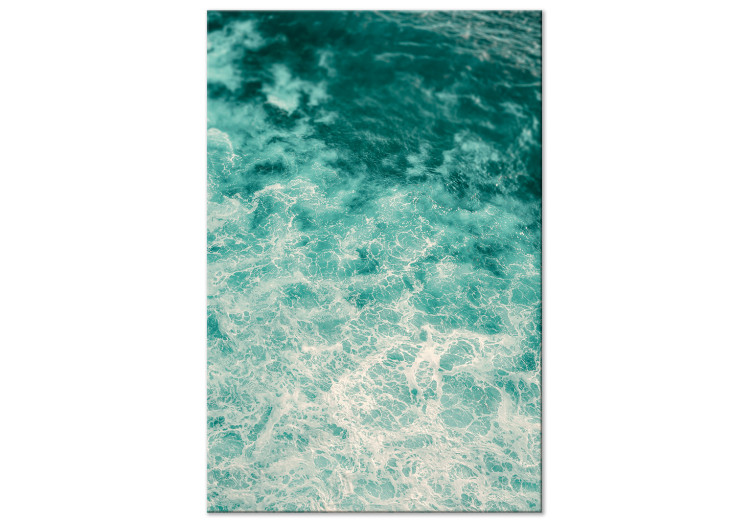 Canvas Print Joyful Dance (1-piece) Vertical - wave landscape on turquoise water 135290