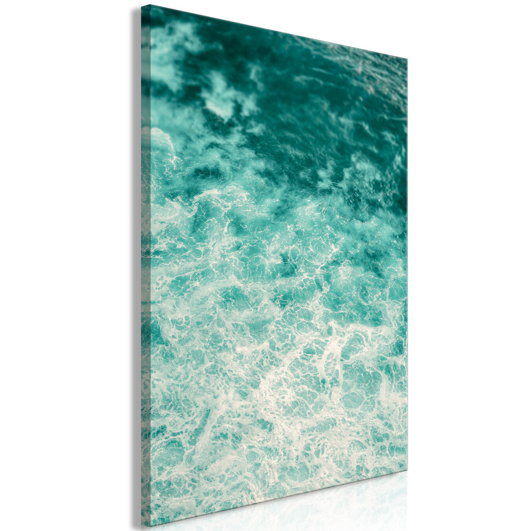 Canvas Print Joyful Dance (1-piece) Vertical - wave landscape on turquoise water 135290 additionalImage 2