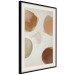 Poster Beige Abstraction - abstract four spheres on a light beige background 135590 additionalThumb 15