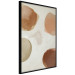 Poster Beige Abstraction - abstract four spheres on a light beige background 135590 additionalThumb 14