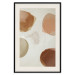 Poster Beige Abstraction - abstract four spheres on a light beige background 135590 additionalThumb 3