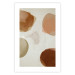 Poster Beige Abstraction - abstract four spheres on a light beige background 135590 additionalThumb 26
