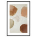 Poster Beige Abstraction - abstract four spheres on a light beige background 135590 additionalThumb 3
