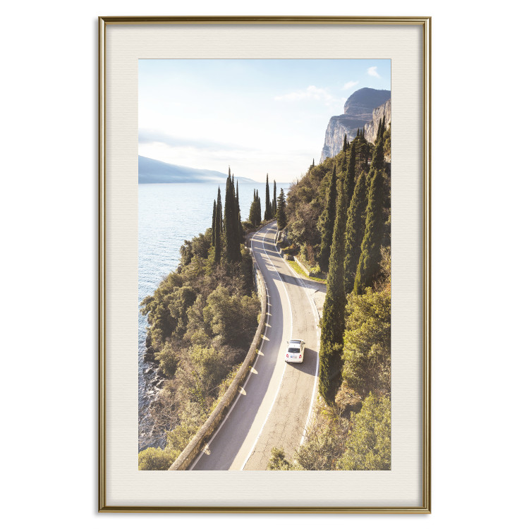 Wall Poster Gardesana - lake and road amidst greenery against the backdrop of Italy's landscape 135890 additionalImage 18
