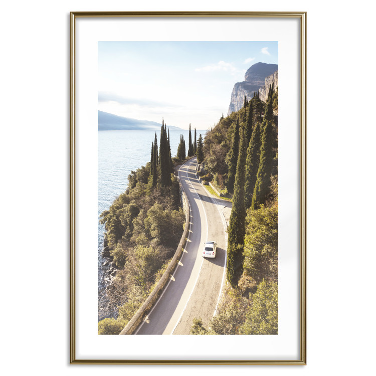 Wall Poster Gardesana - lake and road amidst greenery against the backdrop of Italy's landscape 135890 additionalImage 13