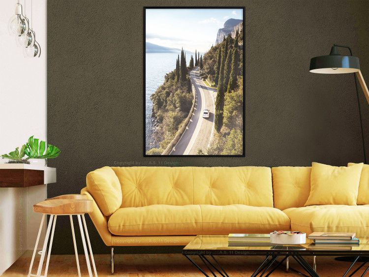 Wall Poster Gardesana - lake and road amidst greenery against the backdrop of Italy's landscape 135890 additionalImage 15