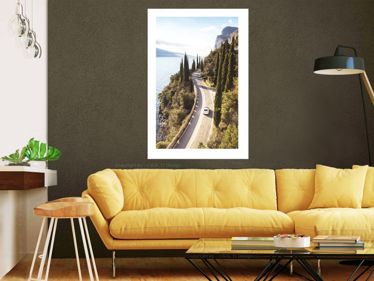 Wall Poster Gardesana - lake and road amidst greenery against the backdrop of Italy's landscape 135890 additionalImage 23