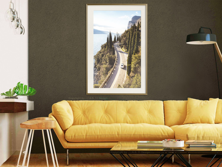 Wall Poster Gardesana - lake and road amidst greenery against the backdrop of Italy's landscape 135890 additionalImage 26