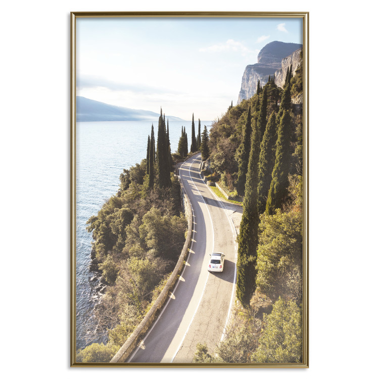 Wall Poster Gardesana - lake and road amidst greenery against the backdrop of Italy's landscape 135890 additionalImage 9