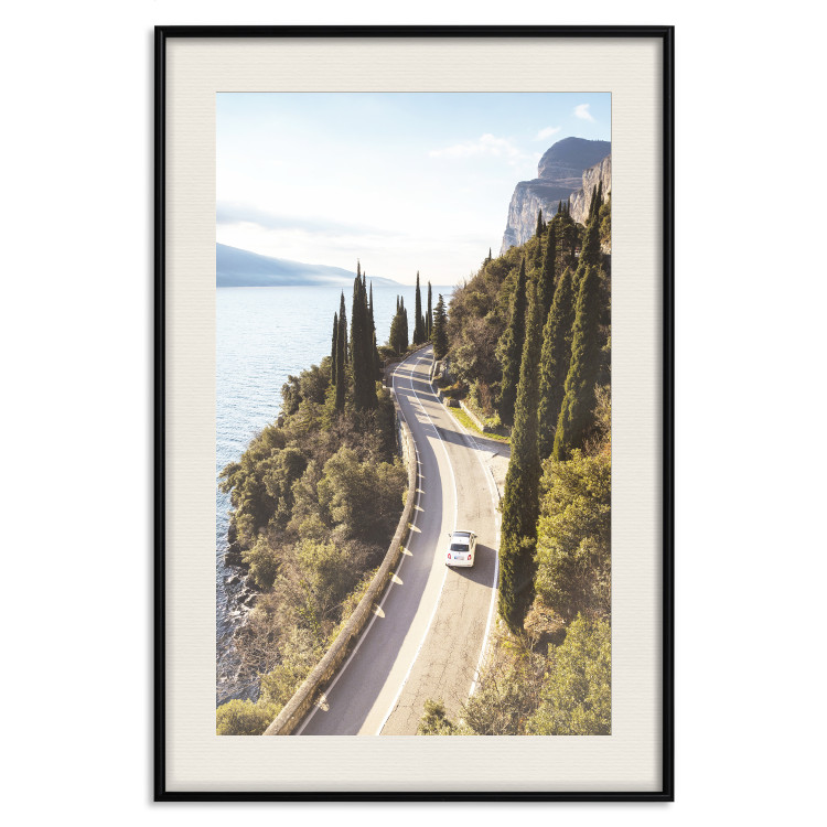 Wall Poster Gardesana - lake and road amidst greenery against the backdrop of Italy's landscape 135890 additionalImage 17