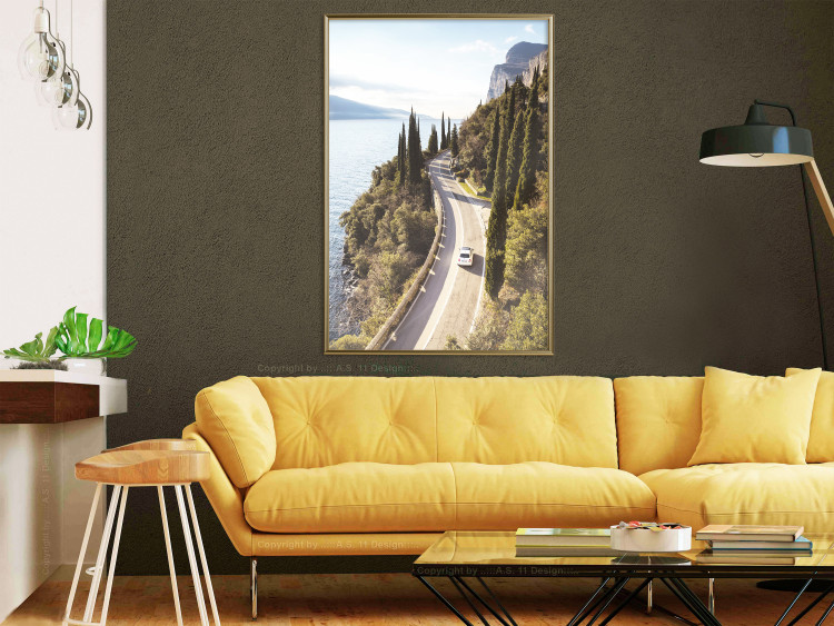 Wall Poster Gardesana - lake and road amidst greenery against the backdrop of Italy's landscape 135890 additionalImage 21