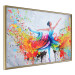 Poster Colorful Ballerina - colorful composition with the silhouette of a dancing woman 136990 additionalThumb 16