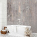Wall Mural Beige abstraction - grey concrete textured background with golden glow 143190 additionalThumb 8