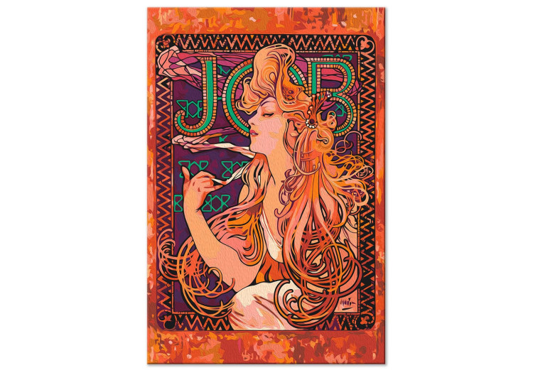 Paint by Number Kit Alfons Mucha, Job - Advertisement With a Woman With Long Hair 144090 additionalImage 6