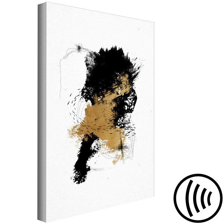 Canvas Wild Shoal - Abstract Graphics With an Animal Motif and Gold 145490 additionalImage 6