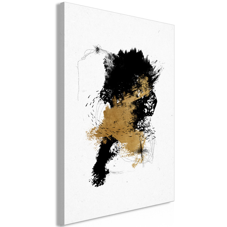 Canvas Wild Shoal - Abstract Graphics With an Animal Motif and Gold 145490 additionalImage 2