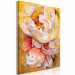 Paint by Number Kit White Flowers - Blooming Bright Camellia on a Golden Abstract Background 146190 additionalThumb 4