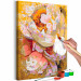 Paint by Number Kit White Flowers - Blooming Bright Camellia on a Golden Abstract Background 146190 additionalThumb 5