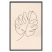 Wall Poster Linear Monstera - Minimalist Delicate Leaf on a Beige Background 146390 additionalThumb 26