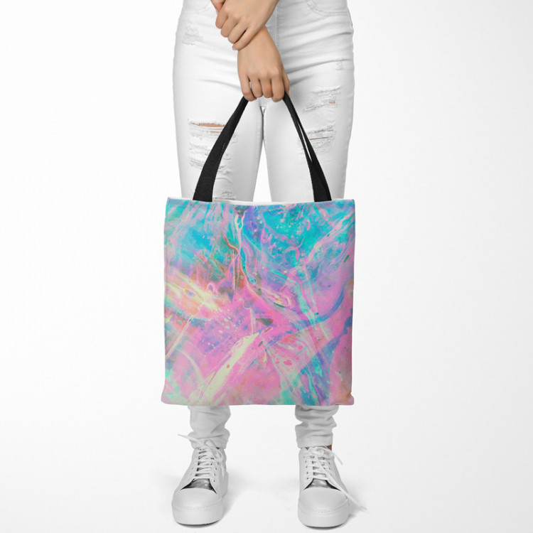 Shopping Bag Liquid cosmos - an abstract graphics in holographic style 147490 additionalImage 2