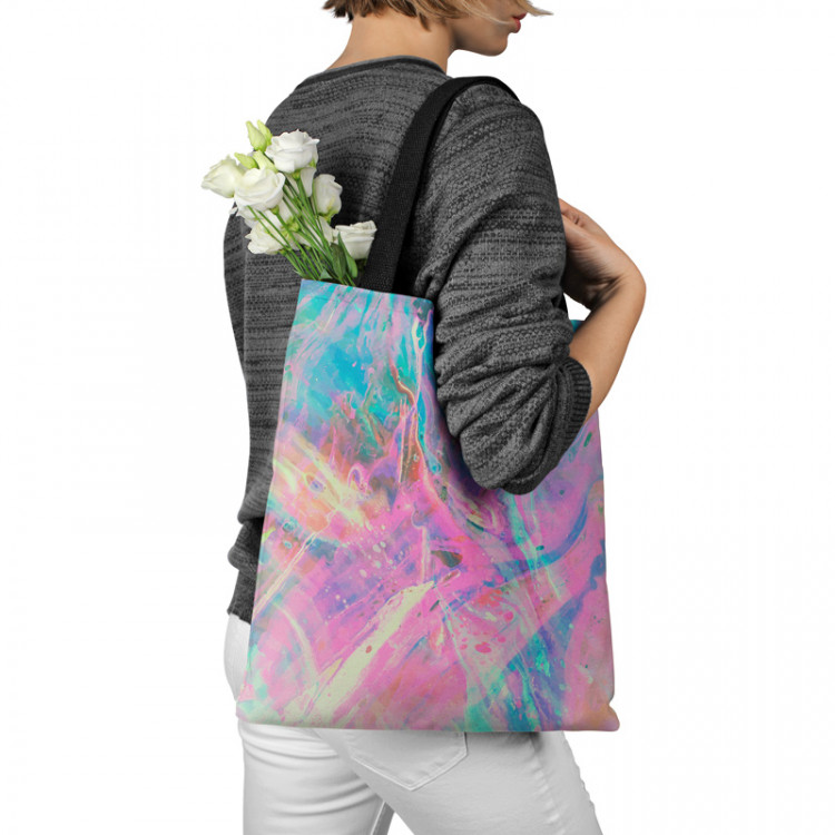 Shopping Bag Liquid cosmos - an abstract graphics in holographic style 147490 additionalImage 3