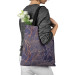 Shopping Bag Gold leafing - graphic floral motif with leaves in linear art 147590 additionalThumb 3