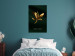 Wall Poster Shimmering Plant - Flower on a Green Silky Background 148890 additionalThumb 13