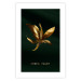 Wall Poster Shimmering Plant - Flower on a Green Silky Background 148890 additionalThumb 21