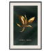 Wall Poster Shimmering Plant - Flower on a Green Silky Background 148890 additionalThumb 27