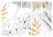 Room Divider Spring Abstraction - Leaves and Flowers With Gold Elements II [Room Dividers] 150990 additionalThumb 7