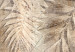 Canvas Sketch of Palm Leaves - Plant Motif on Brown Textural Background 151790 additionalThumb 4